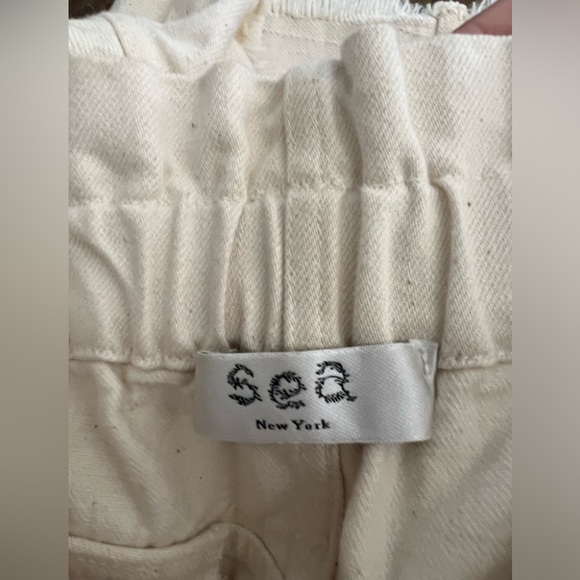 Sea New York Cream Cotton Denim Cutoff Phillipa Shorts Sz 4 - Picture 5 of 9